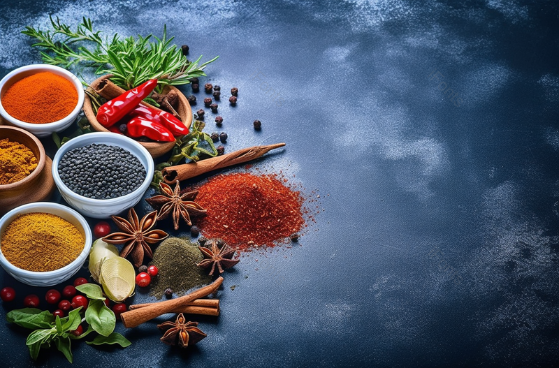 多种食材香料和香草背景,高清,摄影图,摄影图片,图片大全,摄影图免费下载